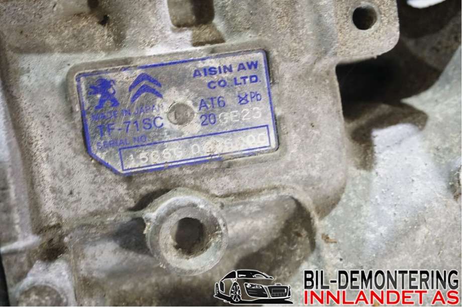 Girkasse automat til Peugeot 308 2013-2021 (Type II)  (16 373 099 80|)