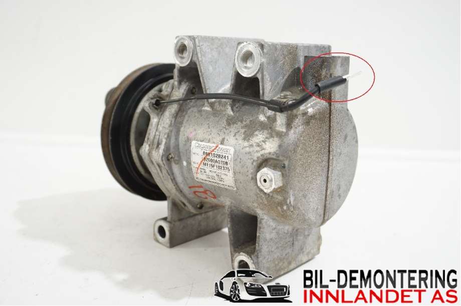 Aircondition kompressor til Isuzu D-Max 2012-2017 (Type II, Fase 1)  (ISUZU|8-98102-824-1||8981028241)