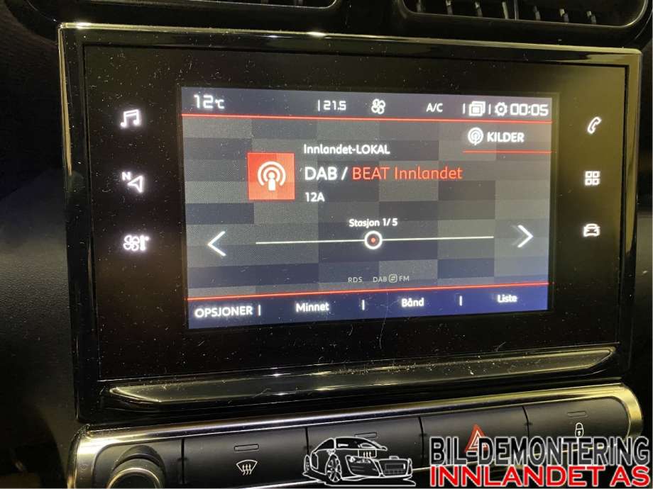Instrument kjørecomputer til Citroën C3, Aircross 2017-->> (CITROEN|98 261 544 XU|)