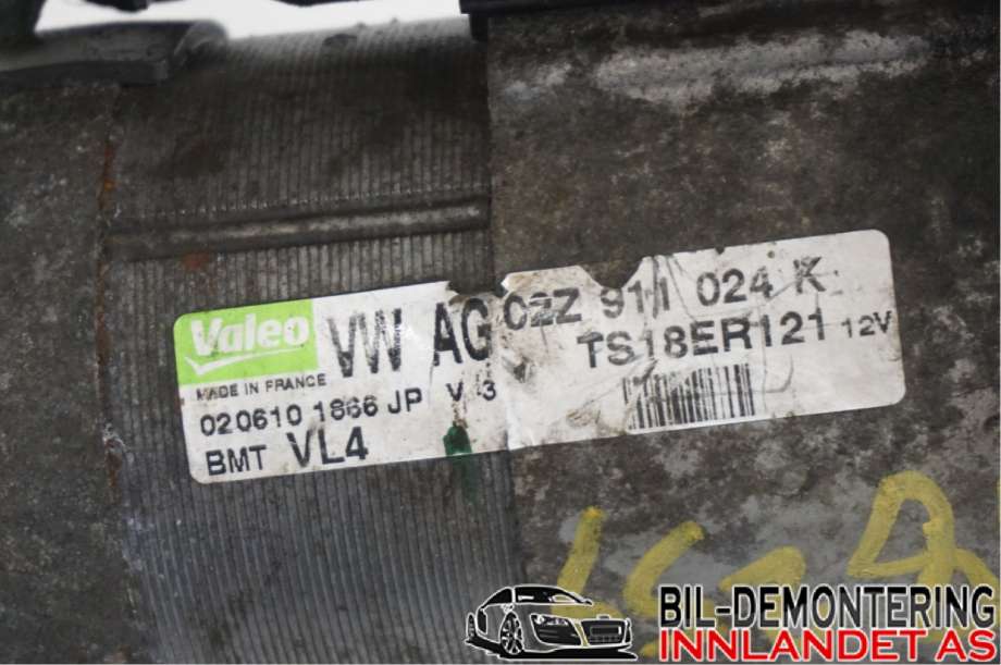 Starter diesel til VW Transporter / Caravelle 2009-2015 (Fase 2) (T5) (T5) (VOLKSWAGEN|02Z 911 023 P|02Z 911 024 KX|02Z911024K)