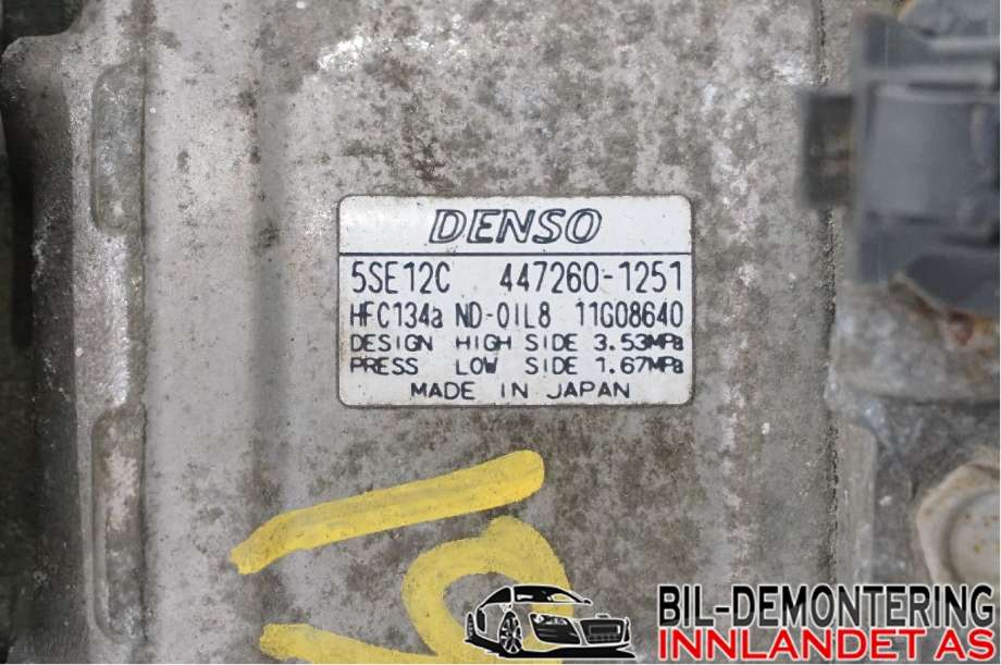 Aircondition kompressor til Toyota RAV4 2006-2009 (Type III, Fase 1) (TOYOTA|8831042260||447260-1251)