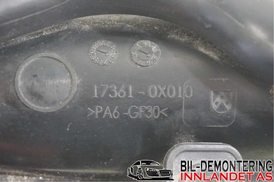 Turbo rør til Toyota Avensis 2015-2019 (Type III, Fase 2) (TOYOTA|173600X010|17361-0X010|17341-0X020-A)