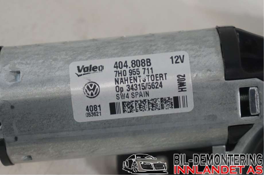 Viskermotor bakrute til VW Transporter / Caravelle 2009-2015 (Fase 2) (T5) (T5) (VOLKSWAGEN|7H0 955 711|7LA 955 711 A|7H0955711B)