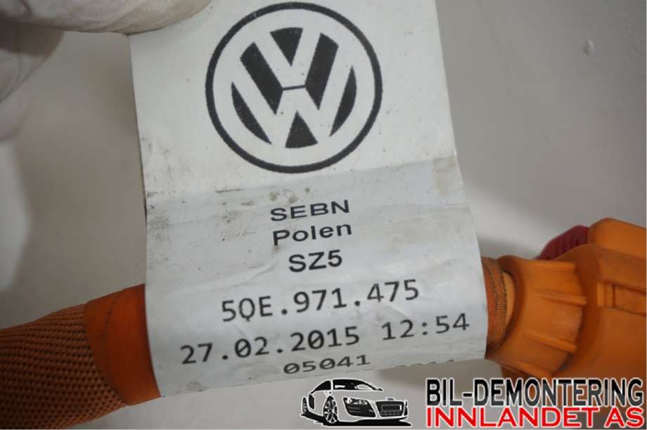 Kabel høy volt (HV) hybrid til VW e-Golf 2014-2017 (Fase 1) (VOLKSWAGEN|5QE 971 475|)
