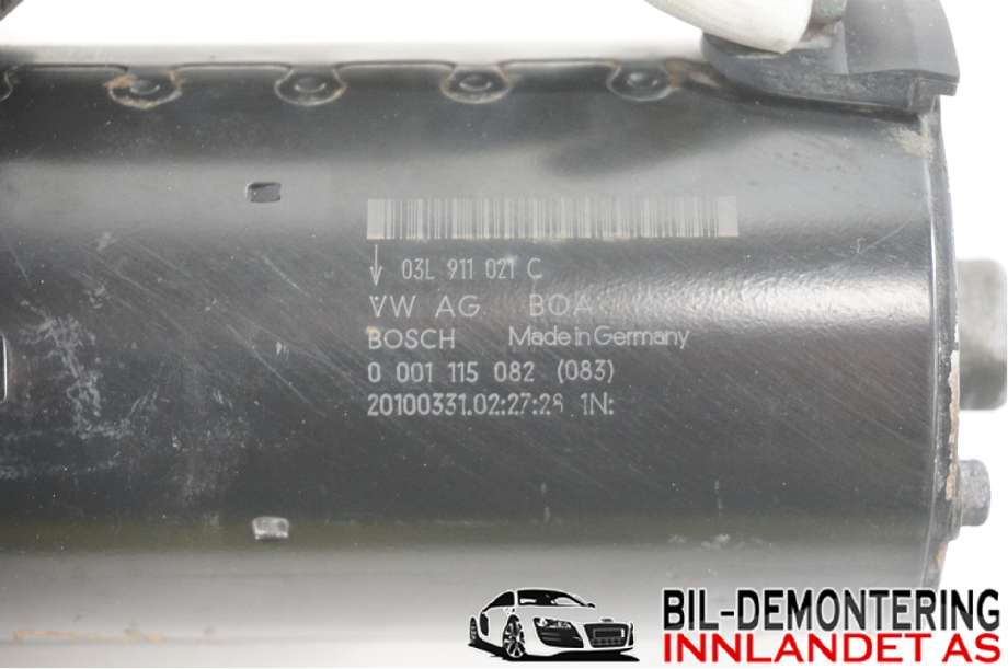 Starter diesel til Audi A4 2007-2014 (Type IV) (B8) (B8) (AUDI|03L 911 021 C|03L 911 021 CX|03L911021C)