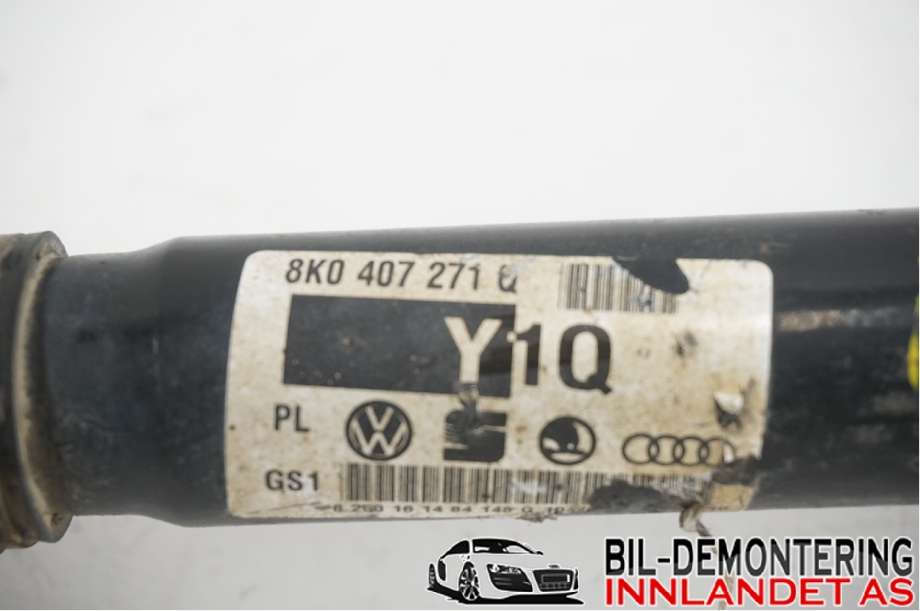 Drivaksel høyre foran til Audi A4 2007-2014 (Type IV) (B8) (B8) (AUDI|8K0 407 271 Q|8K0 407 451 DX|)