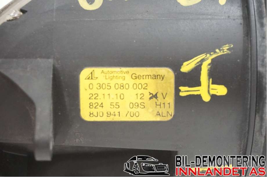 Tåkelykt høyre foran til Audi TT 2006-2014 (Type II) (AUDI|8J0 941 700||0305080002)