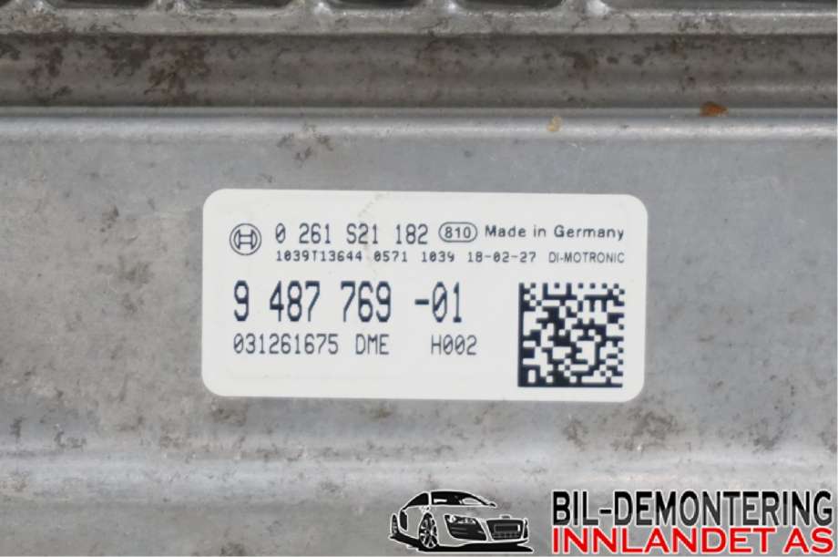 Styreenhet motor til BMW 3-Serie 2012-2018 (F30/F31/F34) (F30/F31/F34) (BMW|12 14 9 487 769|12 14 8 693 213|9487769-01)
