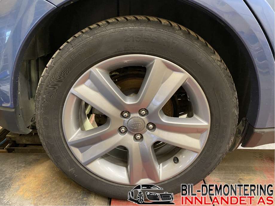 Felgsett aluminium til Subaru Outback 2007-2009 (Type III, Fase 2) (SUBARU|5MM+ MØNSTERDYBDE|215/55R17|PROD. 2020)