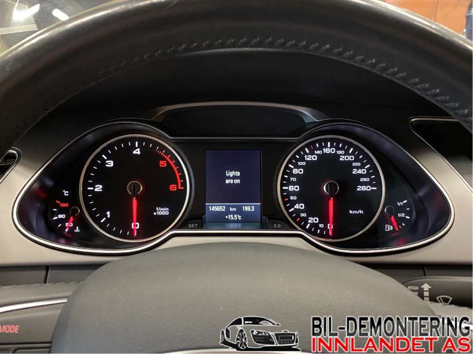 Instrumentpanel til Audi A4 2007-2014 (Type IV) (B8) (B8) (AUDI|8K0 920 932 A|)