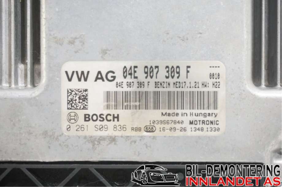 Styreenhet motor til VW Golf VII 2012-2017 (Fase 1)  (04E 906 023 AG||04E907309F)