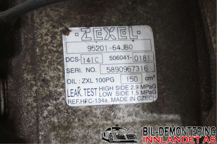 Aircondition kompressor til Suzuki Grand Vitara 2005-2015 (Type III) (SUZUKI|9520064JB1||95201-64JB0)