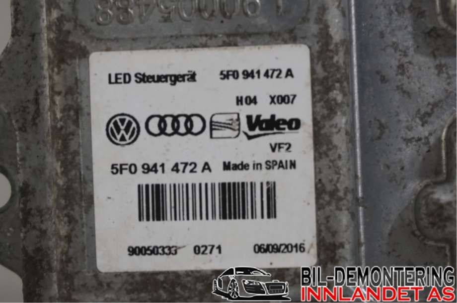 Styreenhet xenon/ballast til VW Golf VII 2012-2017 (Fase 1)  (5F0 941 472 A||5F0941472A)