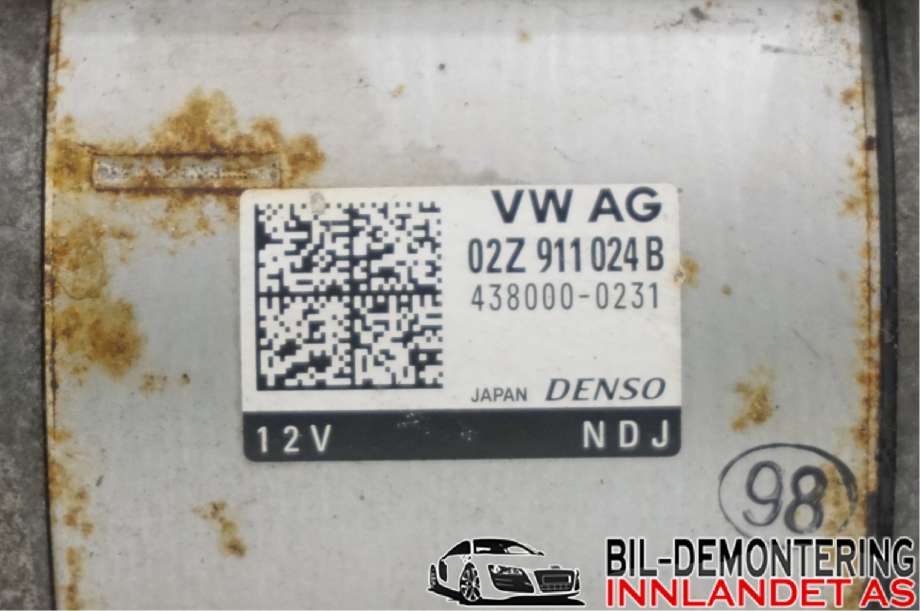 Starter diesel til VW Golf VII 2012-2017 (Fase 1)  (02Z 911 024 LX|02Z 911 021 KX|02M911024B)