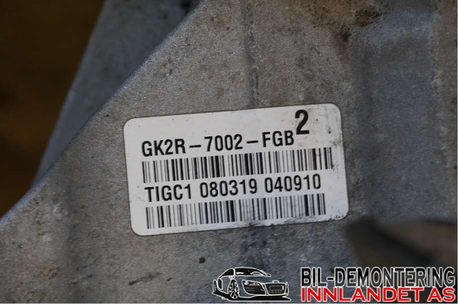 Girkasse manuell 6-trinn til Ford Transit Custom 2013-2023 (Type I)  (FORD|GK2R-7002-FGB|)