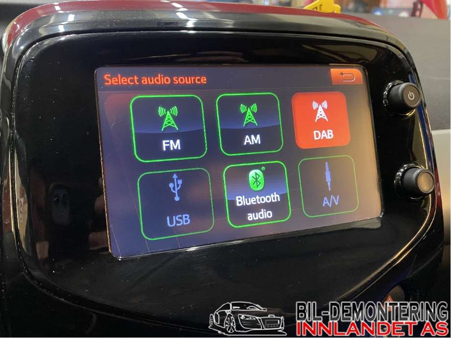 Bilstereo til Citroën C1, 2014-->> (Type II)  (CITROEN|B0 007 947 80)