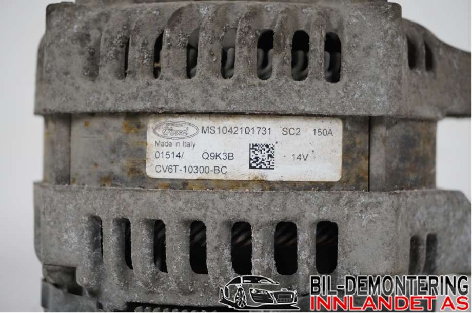 Dynamo til Ford Fiesta 2013-2017 (Type VI, Fase 2) (FORD|CV6T-10300-BE||CV6T-10300-BC)