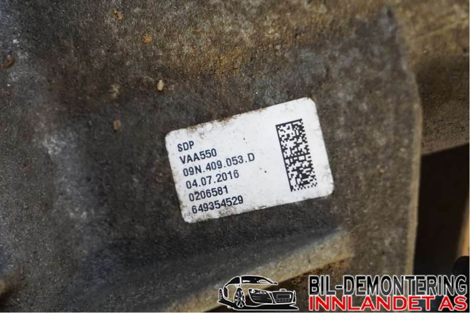 Girkasse 4WD fordelingskasse til VW Transporter / Caravelle 2015-2019 (T6) (T6) (VOLKSWAGEN|09N 409 053 D||09N409053D)