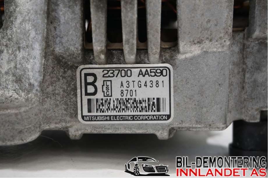 Dynamo til Subaru Legacy 2007-2009 (Type IV, Fase 2) (SUBARU|23700AA590|)