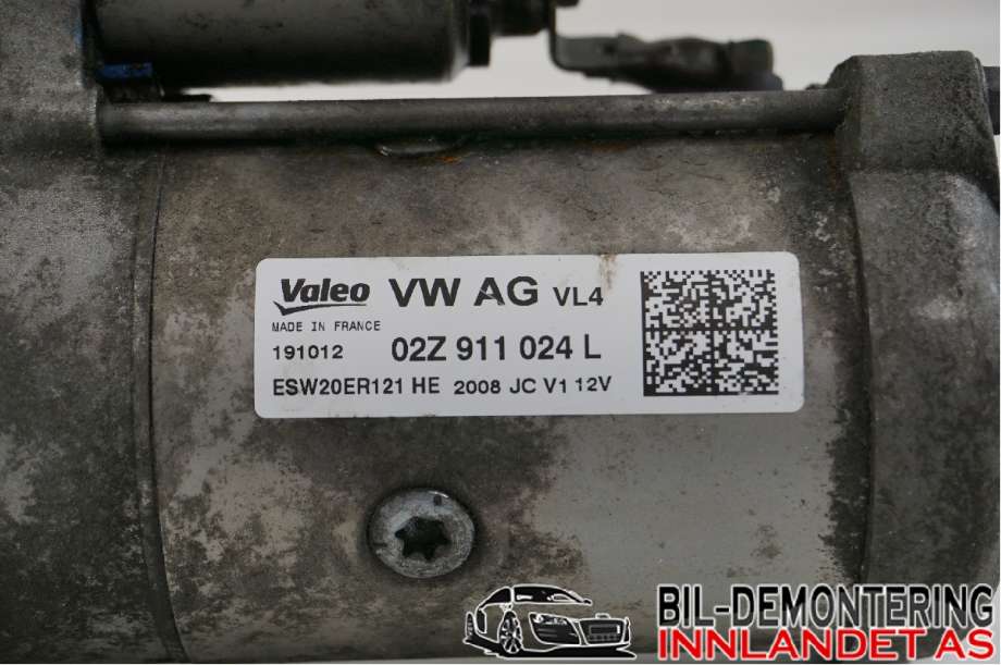 Starter diesel til VW Golf VII 2012-2017 (Fase 1)  (02Z911024LX|02Z911021KX|02Z911024L)