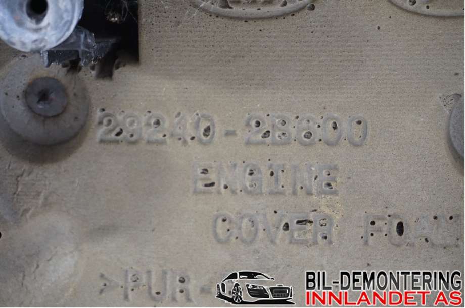 Motordeksel over motor til Kia Sportage 2010-2016 (Type III) (Kia Sportage,sl,sls|29240 2B600||29240-28600)
