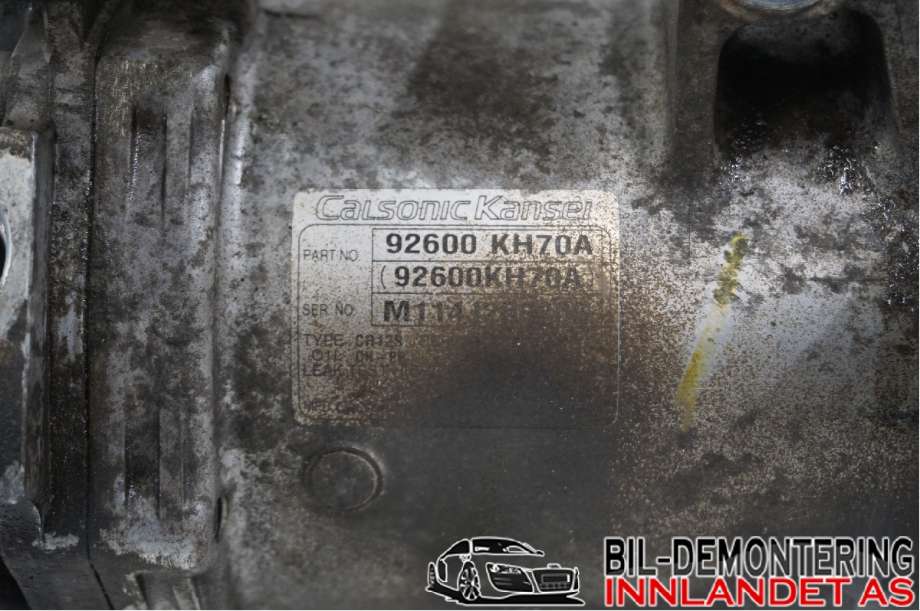 Aircondition kompressor til Nissan Navara 2010-2015 (Fase 2) (D40) (D40) (NISSAN|92600KH70A||92600 KH70A)
