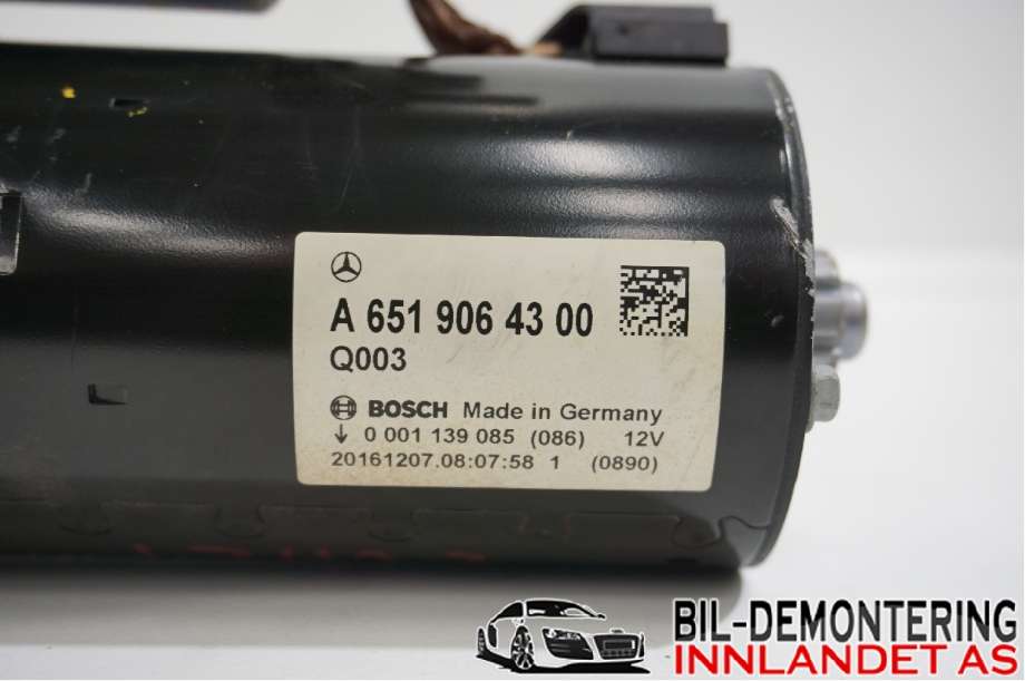 Starter diesel til Mercedes Vito 2014-->> (W447) (W447) (A 651 906 43 00||A6519064300)