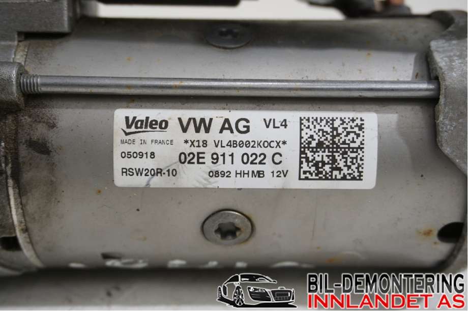 Starter diesel til Škoda Superb 2015-->> (Type III)  (SKODA|02E 911 022 CX||02E911022C)
