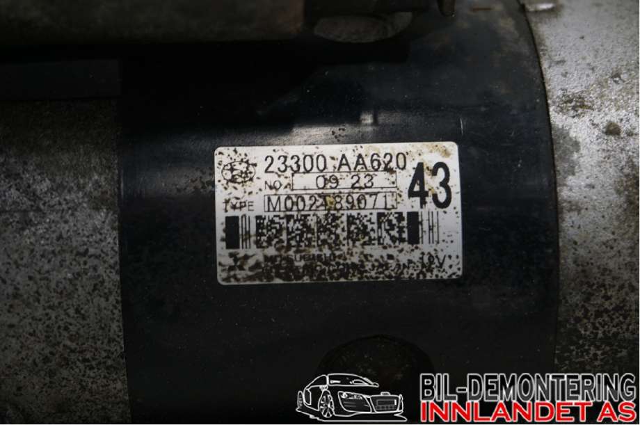 Starter diesel til Subaru Impreza 2008-2012 (Type III) (SUBARU|23328AA150||23300-AA620)
