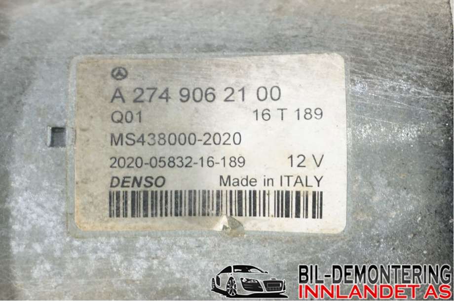 Starter til Mercedes GLC 2015-2022 (X253) (X253) (MERCEDES|A 274 906 21 00||A274 906 21 00)