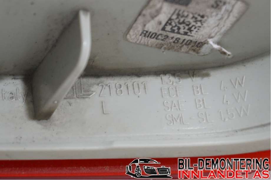 Baklykt venstre til BMW 3-Serie 2005-2011 (E90/E91/E92/E93) (E90/E91/E92/E93) (BMW|63 21 7 289 431||218101)