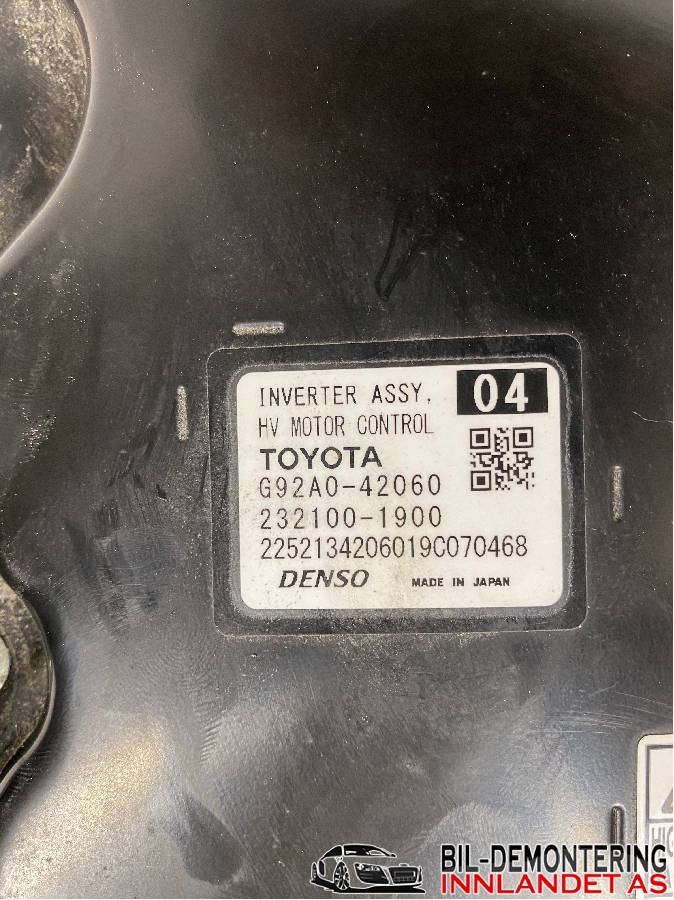 Inverter hybrid til Toyota RAV4 2019-->> (Type V)  (G92A042070|232100-1900|G92A0-42060)