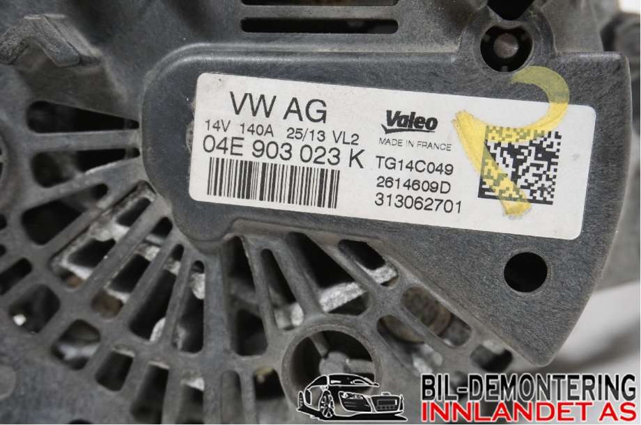 Dynamo til Škoda Octavia 2013-2016 (Type III, Fase 1) (SKODA|04E 903 023 K|)