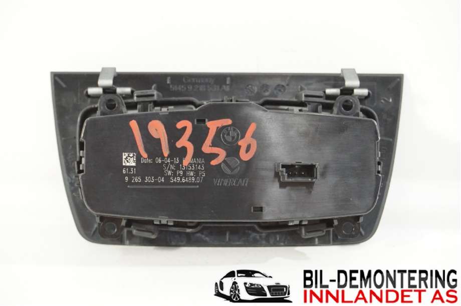 Bryter lys til BMW 3-Serie 2012-2018 (F30/F31/F34) (F30/F31/F34) (BMW|61 31 9 265 303|61 31 6 847 512|9265303-04)