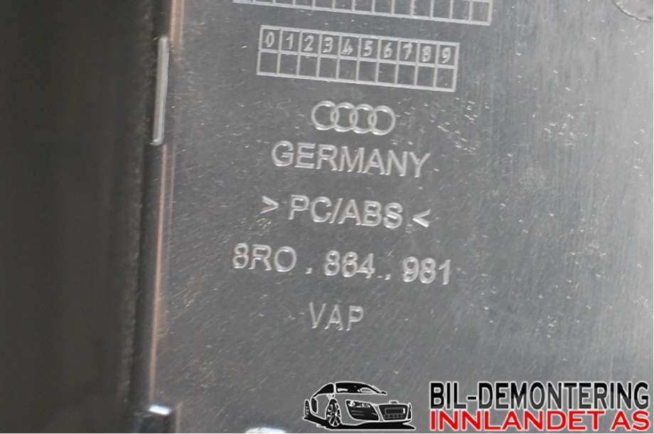 Innredning, Konsoll til Audi Q5 2008-2012 (Type I, Fase 1)  (AUDI|8R1 863 241 B||8R0864981)
