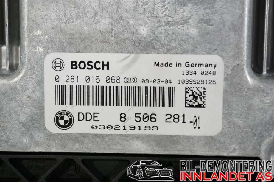 Styreenhet motor til BMW 1-Serie 2004-2011 (E81/E82/E87/E88) (E81/E82/E87/E88) (BMW|13 61 8 512 588||0 281 016 068)