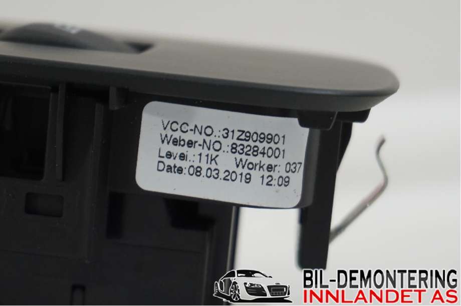 Bryter ruteheis til Volvo XC60 2017-->> (Type II)  (VOLVO|31433408||31Z909901)