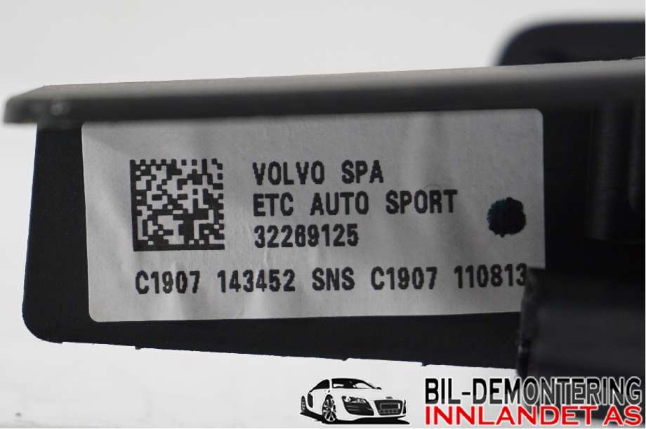 Pedal gass til Volvo XC60 2017-->> (Type II)  (VOLVO|32269125|)
