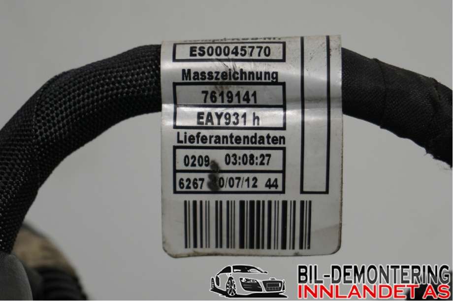 Ledningsnett til BMW 3-Serie 2012-2018 (F30/F31/F34) (F30/F31/F34) (BMW|N20B20B|12 51 7 619 139|750050400C)