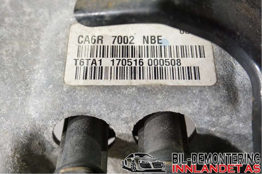 Girkasse manuell til Ford Fiesta 2013-2017 (Type VI, Fase 2) (FORD|CA6R-7002-NBF||CA6R 7002 NBE)