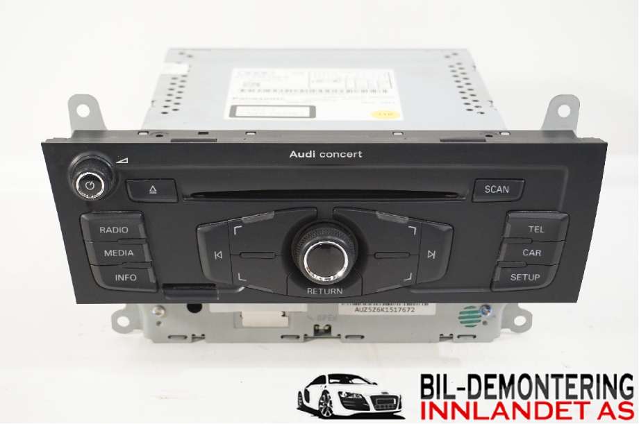 Bilstereo til Audi Q5, 2008-2012 (Type I, Fase 1)  (AUDI|8T1 057 186 P)