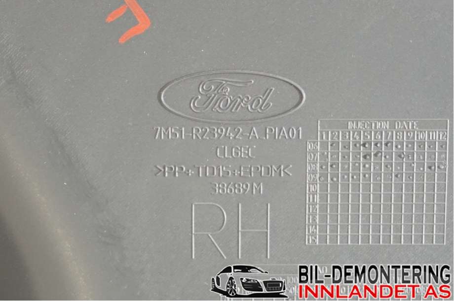 Dørtrekk høyre til Ford Kuga 2008-2012 (Type I)  (FORD|8V41-S23942-CF1EQP|)
