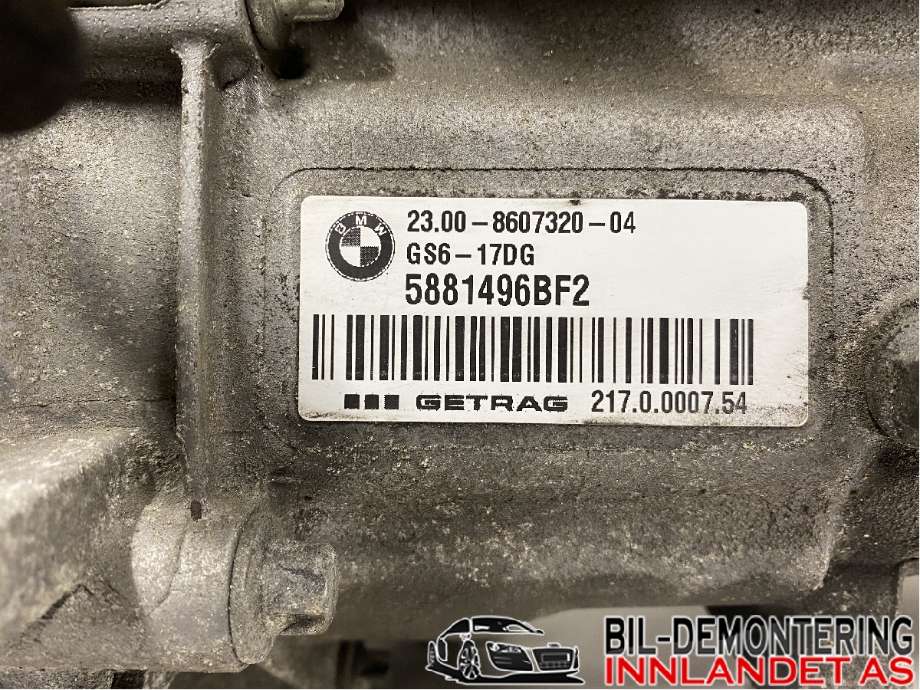 Girkasse manuell 6-trinn til BMW 1-Serie 2015-2019 (Fase 2) (F20/F21) (F20/F21) (BMW|23 00 8 610 983|5881496BF2|2170.0173.98)