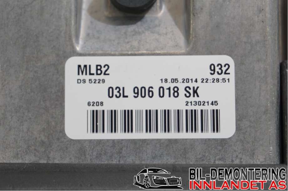 Styreenhet motor til Audi A4 2007-2014 (Type IV) (B8) (B8) (AUDI|03L 906 018 SK|0 281 019 895)