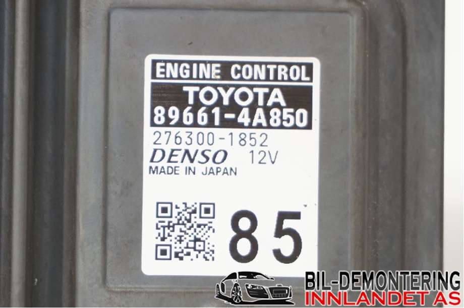 Styreenhet motor til Toyota RAV4 2019-->> (Type V)  (896614A850|276300-1852|89661-4A850)