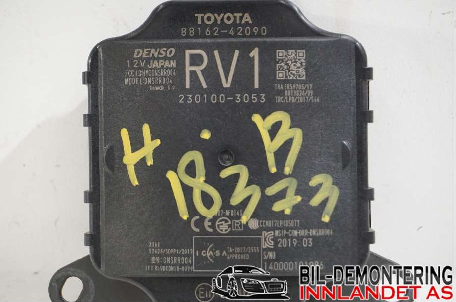 Sensor radar til Toyota RAV4 2019-->> (Type V)  (8816242090|230100-3053|88162-42090)