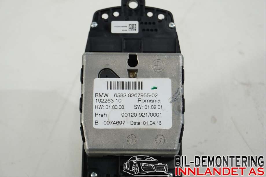 Bryter diverse til BMW 3-Serie 2012-2018 (F30/F31/F34) (F30/F31/F34) (BMW|65 82 9 267 955||65829267955-02)