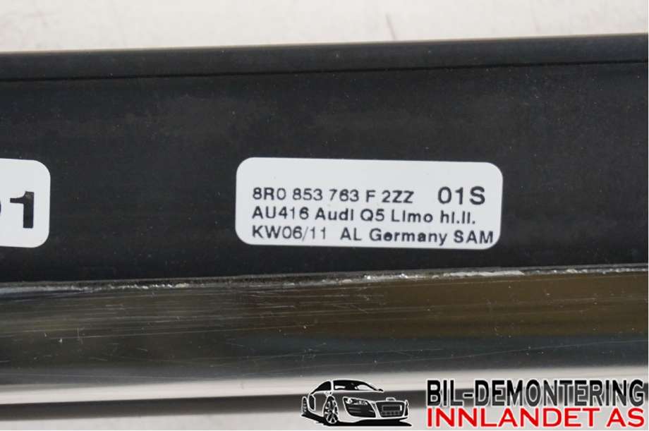 Diverse deler til Audi Q5 2008-2012 (Type I, Fase 1)  (AUDI|8R0 853 763 F||8R0853763F)