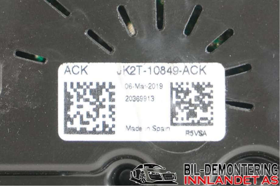 Instrumentpanel til Ford Transit Custom 2013-2023 (Type I)  (FORD|JK2T-10849-ACN|)