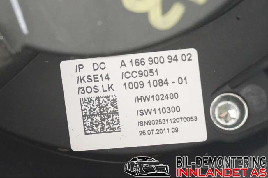 Bryter combi til Mercedes ML 2011-2015 (Fase 1) (W166) (W166) (MERCEDES|A1669009402||A 166 900 94 02)